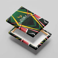 St Kitts and Nevis Cricket Patriots Canvas Wall Art Rising with Caribbean Battlefield