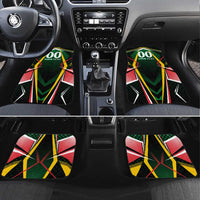 St Kitts and Nevis Cricket Patriots Car Mats Rising with Caribbean Battlefield