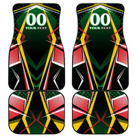 St Kitts and Nevis Cricket Patriots Car Mats Rising with Caribbean Battlefield