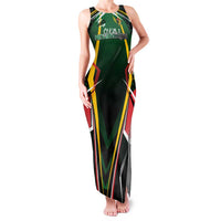 Personalised St Kitts and Nevis Cricket Patriots Family Matching Tank Maxi Dress and Hawaiian Shirt Rising with Caribbean Battlefield