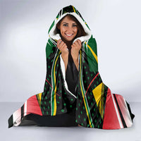 St Kitts and Nevis Cricket Patriots Hooded Blanket Rising with Caribbean Battlefield