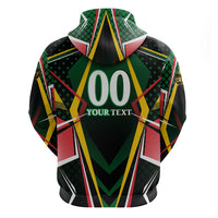 Personalised St Kitts and Nevis Cricket Patriots Hoodie Rising with Caribbean Battlefield