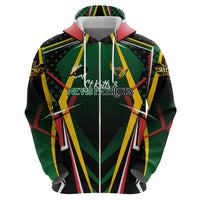Personalised St Kitts and Nevis Cricket Patriots Hoodie Rising with Caribbean Battlefield