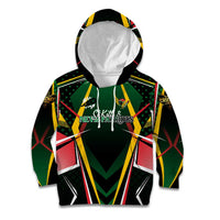 Personalised St Kitts and Nevis Cricket Patriots Kid Hoodie Rising with Caribbean Battlefield