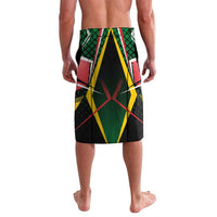 Personalised St Kitts and Nevis Cricket Patriots Lavalava Rising with Caribbean Battlefield
