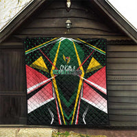 St Kitts and Nevis Cricket Patriots Quilt Rising with Caribbean Battlefield