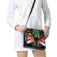 St Kitts and Nevis Cricket Patriots Shoulder Handbag Rising with Caribbean Battlefield