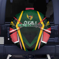 St Kitts and Nevis Cricket Patriots Spare Tire Cover Rising with Caribbean Battlefield