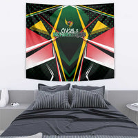 St Kitts and Nevis Cricket Patriots Tapestry Rising with Caribbean Battlefield