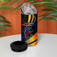 Antigua and Barbuda Cricket Falcons 4 in 1 Can Cooler Tumbler Wings of Glory