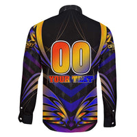 Personalised Antigua and Barbuda Cricket Falcons Family Matching Puletasi and Hawaiian Shirt Wings of Glory