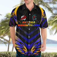 Personalised Antigua and Barbuda Cricket Falcons Hawaiian Shirt Wings of Glory