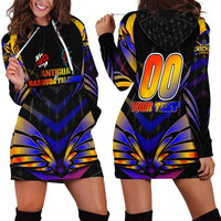 Personalised Antigua and Barbuda Cricket Falcons Hoodie Dress Wings of Glory