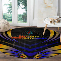 Antigua and Barbuda Cricket Falcons Round Carpet Wings of Glory