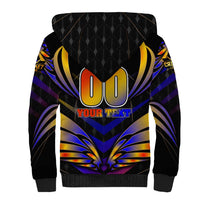 Personalised Antigua and Barbuda Cricket Falcons Sherpa Hoodie Wings of Glory