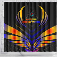 Antigua and Barbuda Cricket Falcons Shower Curtain Wings of Glory