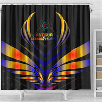 Antigua and Barbuda Cricket Falcons Shower Curtain Wings of Glory