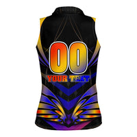 Personalised Antigua and Barbuda Cricket Falcons Women Sleeveless Polo Shirt Wings of Glory