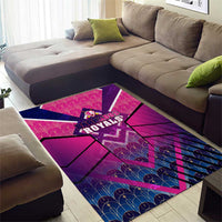 Barbados Cricket Royals Area Rug Crowned in Rhythm Style