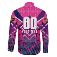 Personalised Barbados Cricket Royals Family Matching Off The Shoulder Long Sleeve Dress and Hawaiian Shirt Crowned in Rhythm Style