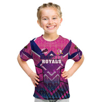 Personalised Barbados Cricket Royals Kid T Shirt Crowned in Rhythm Style