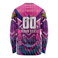 Personalised Barbados Cricket Royals Long Sleeve Shirt Crowned in Rhythm Style