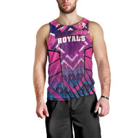 Personalised Barbados Cricket Royals Men Tank Top Crowned in Rhythm Style