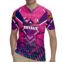 Personalised Barbados Cricket Royals Rugby Jersey Crowned in Rhythm Style