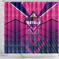 Barbados Cricket Royals Shower Curtain Crowned in Rhythm Style