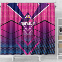 Barbados Cricket Royals Shower Curtain Crowned in Rhythm Style