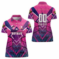 Personalised Barbados Cricket Royals Women Polo Shirt Crowned in Rhythm Style