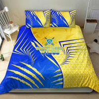 Saint Lucia Cricket Kings Bedding Set Abstract Energy Style