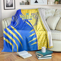 Saint Lucia Cricket Kings Blanket Abstract Energy Style
