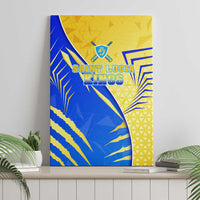 Saint Lucia Cricket Kings Canvas Wall Art Abstract Energy Style
