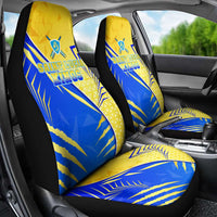 Saint Lucia Cricket Kings Car Seat Cover Abstract Energy Style