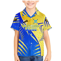 Personalised Saint Lucia Cricket Kings Family Matching Mermaid Dress and Hawaiian Shirt Abstract Energy Style