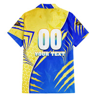 Personalised Saint Lucia Cricket Kings Hawaiian Shirt Abstract Energy Style
