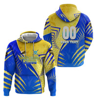 Personalised Saint Lucia Cricket Kings Hoodie Abstract Energy Style