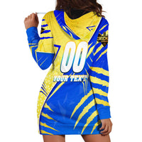Personalised Saint Lucia Cricket Kings Hoodie Dress Abstract Energy Style