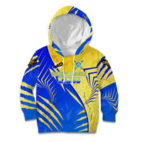Personalised Saint Lucia Cricket Kings Kid Hoodie Abstract Energy Style