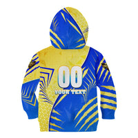 Personalised Saint Lucia Cricket Kings Kid Hoodie Abstract Energy Style