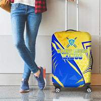 Saint Lucia Cricket Kings Luggage Cover Abstract Energy Style