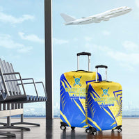 Saint Lucia Cricket Kings Luggage Cover Abstract Energy Style