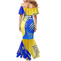 Personalised Saint Lucia Cricket Kings Mermaid Dress Abstract Energy Style