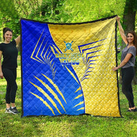 Saint Lucia Cricket Kings Quilt Abstract Energy Style