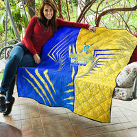 Saint Lucia Cricket Kings Quilt Abstract Energy Style
