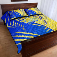 Saint Lucia Cricket Kings Quilt Bed Set Abstract Energy Style