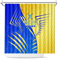 Saint Lucia Cricket Kings Shower Curtain Abstract Energy Style