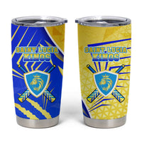 Saint Lucia Cricket Kings Tumbler Cup Abstract Energy Style