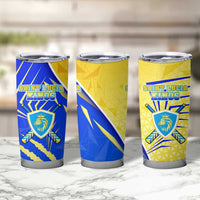 Saint Lucia Cricket Kings Tumbler Cup Abstract Energy Style